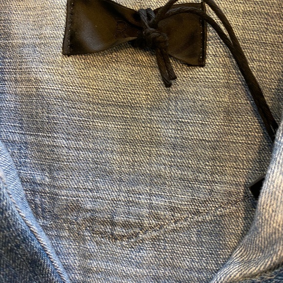 RtA Cybil Button Front Denim Shirt XXS XS M L - Picture 8 of 9